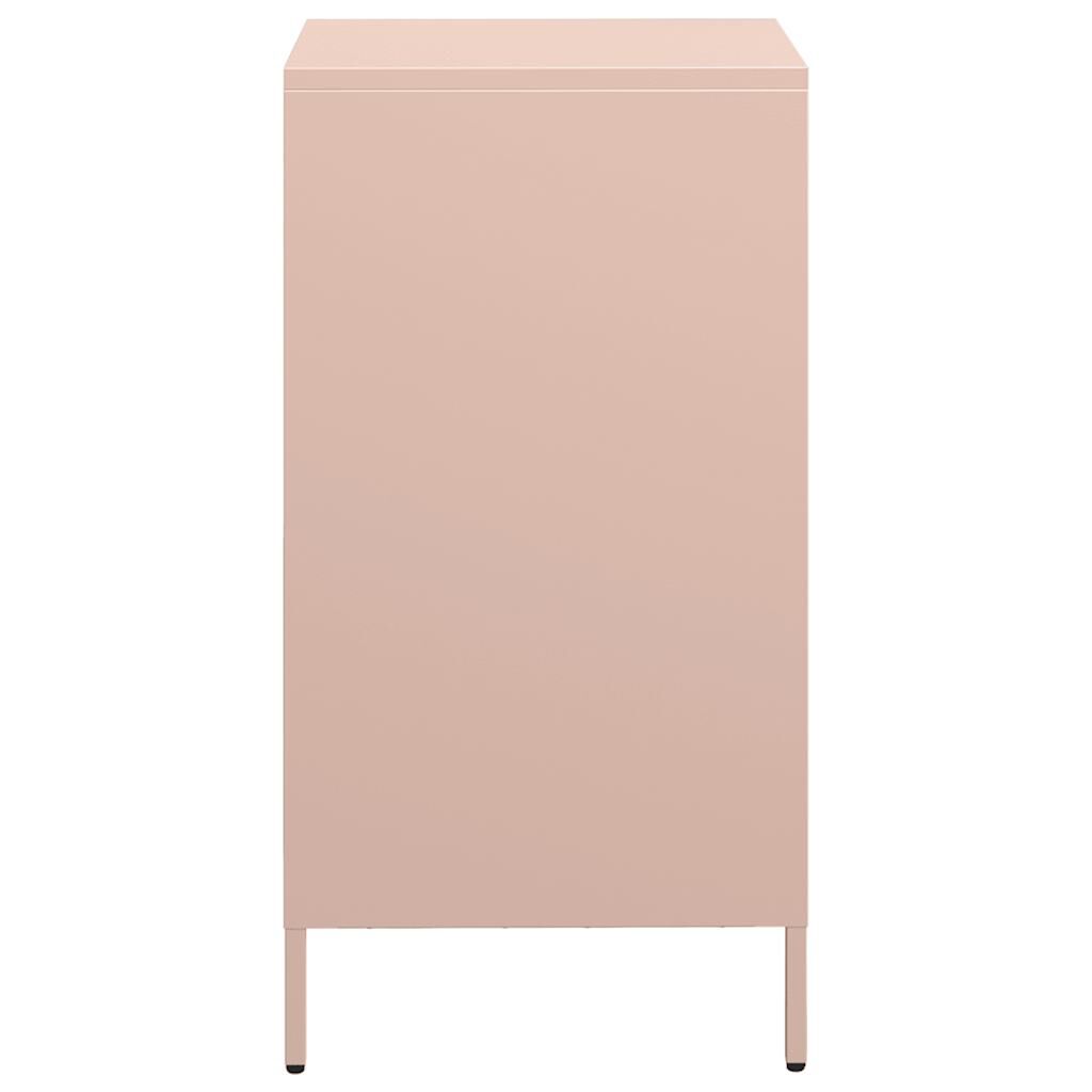 vidaXL Ντουλάπι Ροζ 35x39x73,5 εκ. από Χάλυβα Ψυχρής Έλασης