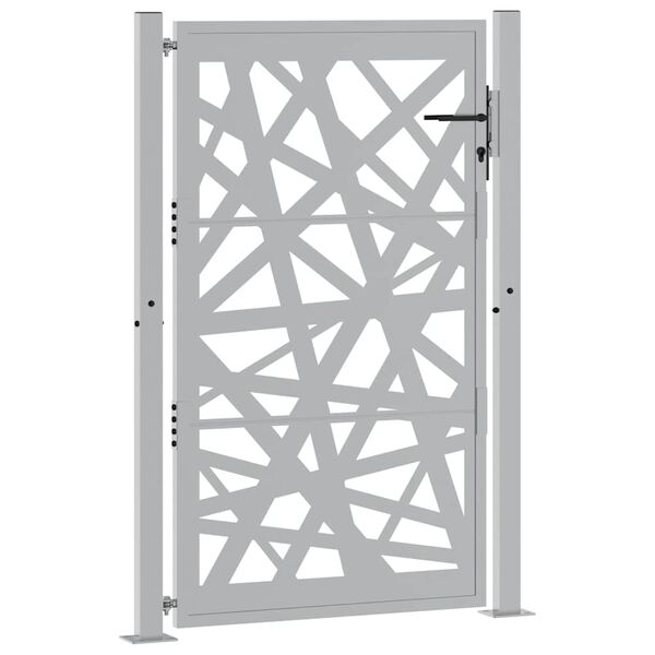 vidaXL Πύλη κήπου 105x155 cm από καιρικό χάλυβα Light Design