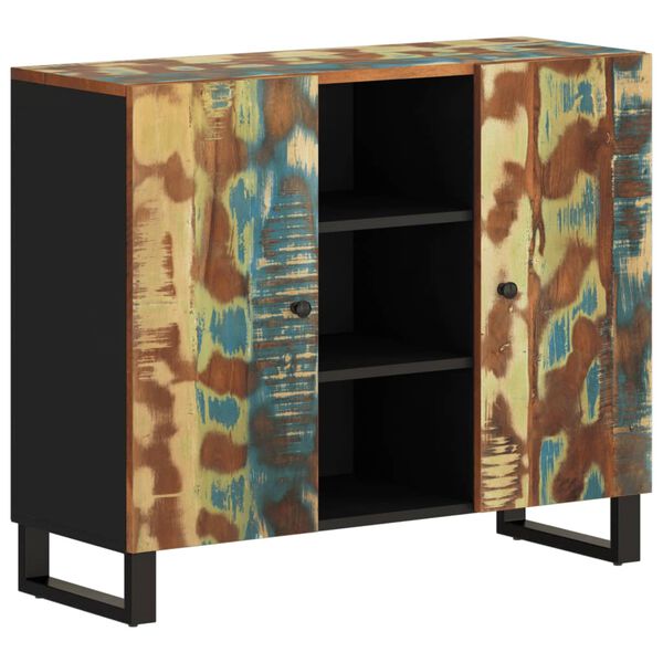 vidaXL Ντουλάπι με 2 Πόρτες 90x30x75 εκ. από Μασίφ Ανακυκλωμένο Ξύλο