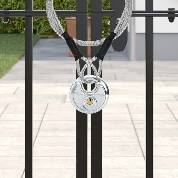 vidaXL &Kappa;&lambda;&epsilon;&iota;&delta;ώ&mu;&alpha;&tau;&alpha; Discus &mu;&epsilon; &Kappa;&lambda;&epsilon;&iota;&delta;&iota;ά &Alpha;&sigma;&eta;&mu;ί &Alpha;&nu;&omicron;&xi;&epsilon;ί&delta;&omega;&tau;&omicron; &alpha;&tau;&sigma;ά&lambda;&iota;