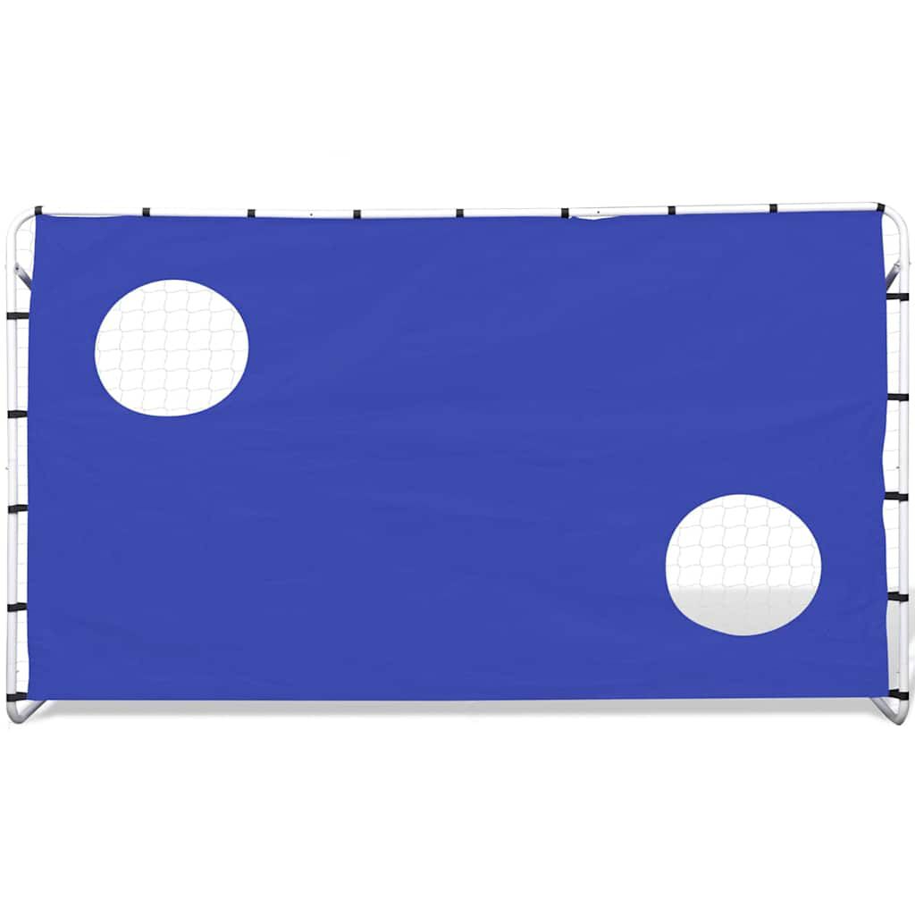 vidaXL Τέρμα Ποδοσφαίρου με Στόχους 240 x 92 x 150 εκ. από Ατσάλι
