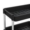 vidaXL Τρόλεϊ Κουζίνας 5 Επιπέδων Μαύρο 42 x 29 x 128 εκ. Σίδερο/ABS