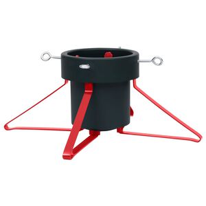 vidaXL Βάση Χριστουγεννιάτικου Δέντρου Πράσινη / Κόκκινη 46x46x19 εκ.