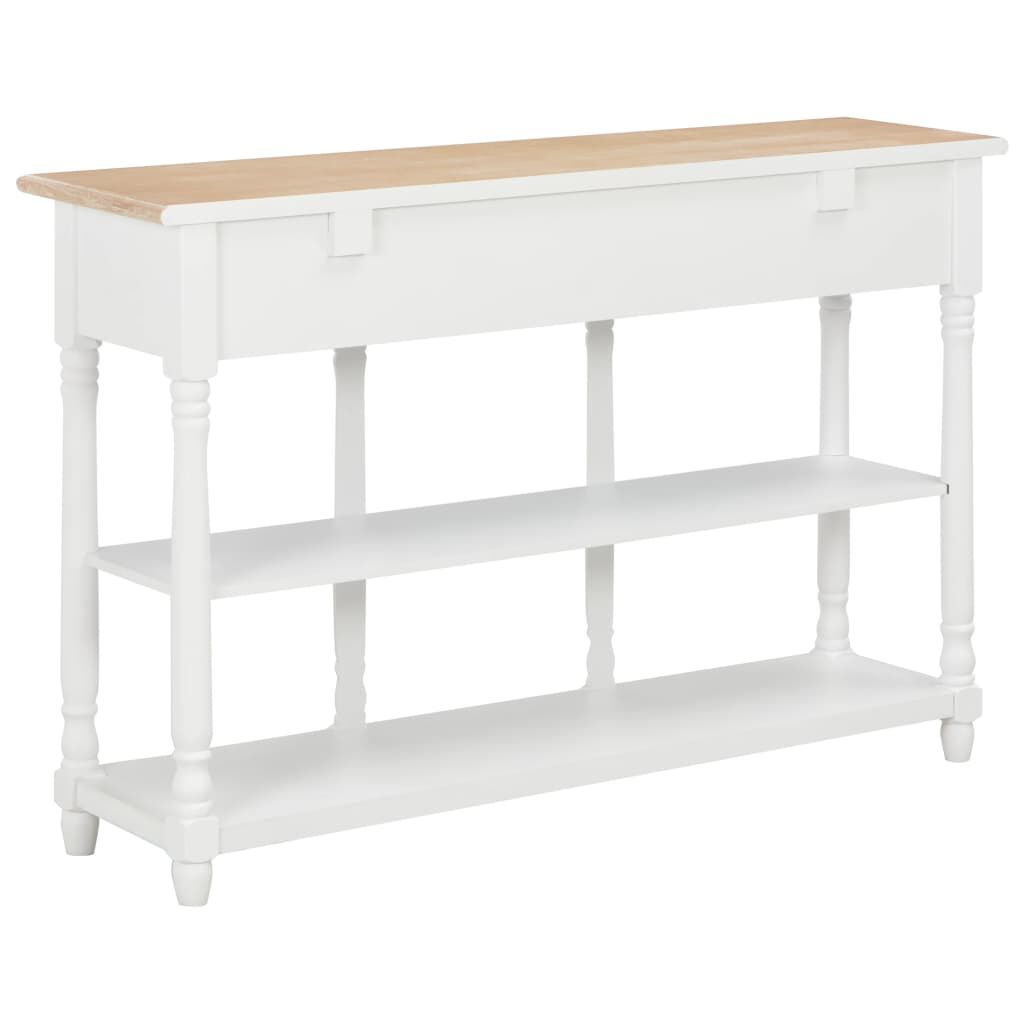 vidaXL Τραπέζι Κονσόλα Λευκό 120 x 30 x 76 εκ. από MDF