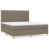 vidaXL &Kappa;&rho;&epsilon;&beta;ά&tau;&iota; Boxspring &mu;&epsilon; &Sigma;&tau;&rho;ώ&mu;&alpha; Taupe 160x200 &epsilon;&kappa;. &Upsilon;&phi;&alpha;&sigma;&mu;ά&tau;&iota;&nu;&omicron;