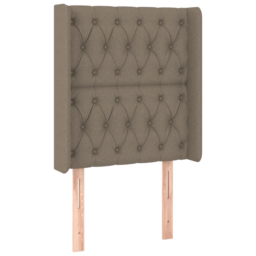 vidaXL Κεφαλάρι με Πτερύγια Taupe 83x16x118/128 εκ. Υφασμάτινο