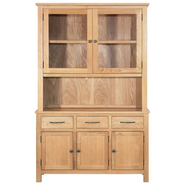 vidaXL Βιβλιοθήκη Γραφείου Επικαθήμενη 110x33,5x105 εκ. Ξύλο Δρυός