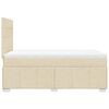 vidaXL &Kappa;&rho;&epsilon;&beta;ά&tau;&iota; Boxspring &mu;&epsilon; &Sigma;&tau;&rho;ώ&mu;&alpha; &Kappa;&rho;&epsilon;&mu; 120x200 &epsilon;&kappa;. &Upsilon;&phi;&alpha;&sigma;&mu;ά&tau;&iota;&nu;&omicron;