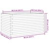 vidaXL Ζαρντινιέρα Κήπου 90x60x45,5 εκ. από Εμποτισμένο Ξύλο Πεύκου