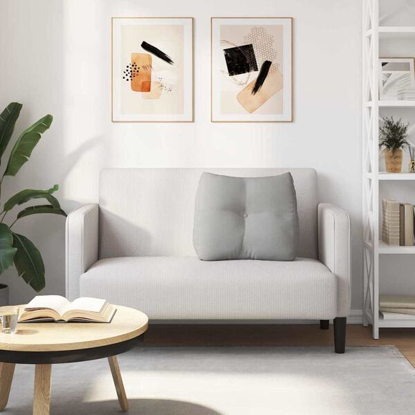 vidaXL Μαξιλάρι Πλάτης Σκίουρος Γκρί 60 x 24 x 50 εκ ύφασμα