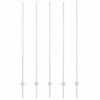 vidaXL &Epsilon;&nu;&sigma;&omega;&mu;&alpha;&tau;&omega;&mu;έ&nu;&omicron;&sigmaf; &Pi;ό&lambda;&omicron;&sigmaf; &Phi;&rho;ά&chi;&tau;&eta; 5 pcs &Alpha;&sigma;&eta;&mu;ί 200 cm