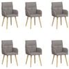 vidaXL &Kappa;&alpha;&rho;έ&kappa;&lambda;&epsilon;&sigmaf; &phi;&alpha;&gamma;&eta;&tau;&omicron;ύ 6 &tau;&mu;&chi;. Ύ&phi;&alpha;&sigma;&mu;&alpha; Taupe 60 x 56 x 96 &epsilon;&kappa;