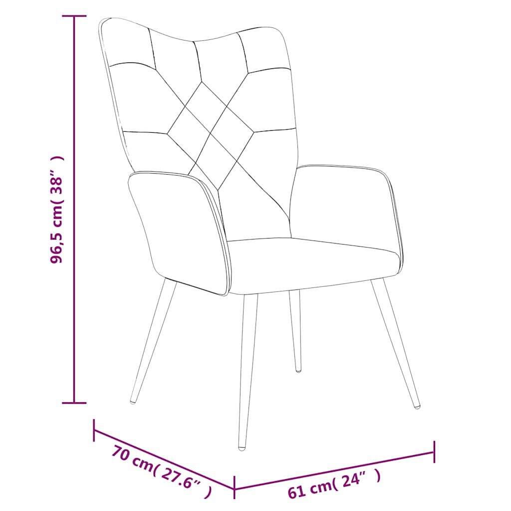 vidaXL Πολυθρόνα Relax Σχέδιο Patchwork Υφασμάτινη με Σκαμπό