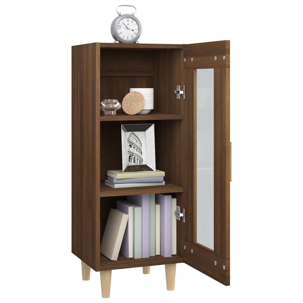 vidaXL Ντουλάπι Καφέ Δρυς 34,5 x 34 x 90 εκ. Επεξεργασμένο Ξύλο