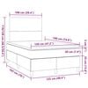 vidaXL &Kappa;&rho;&epsilon;&beta;ά&tau;&iota; Boxspring &mu;&epsilon; &Sigma;&tau;&rho;ώ&mu;&alpha; &Mu;&pi;&lambda;&epsilon; 120x190 &epsilon;&kappa;. &Upsilon;&phi;&alpha;&sigma;&mu;ά&tau;&iota;&nu;&omicron;