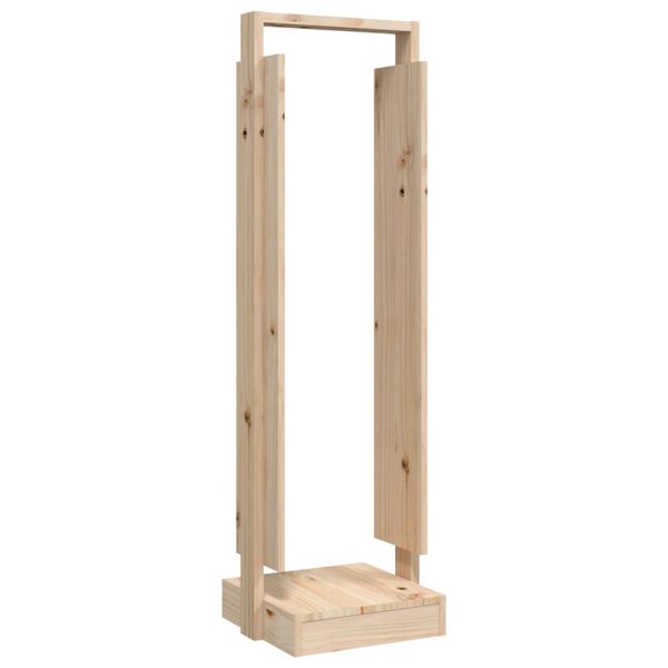 vidaXL Ξυλοθήκη 33,5x30x110 εκ. από Μασίφ Ξύλο Πεύκου