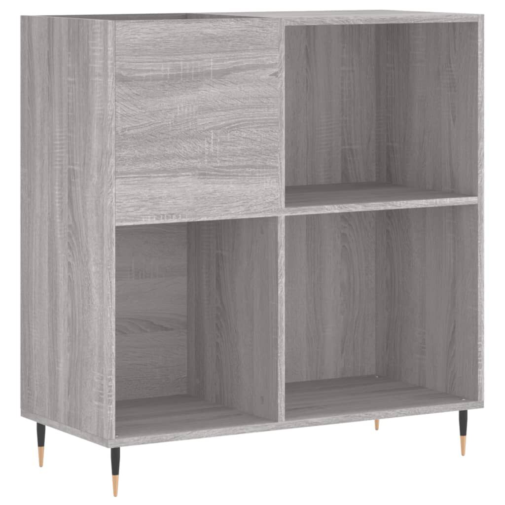 vidaXL Δισκοθήκη Γκρι Sonoma 84,5 x 38 x 89 εκ. από Επεξεργασμένο Ξύλο