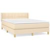 vidaXL &Kappa;&rho;&epsilon;&beta;ά&tau;&iota; Boxspring &mu;&epsilon; &Sigma;&tau;&rho;ώ&mu;&alpha; &Kappa;&rho;&epsilon;&mu; 140x200 &epsilon;&kappa;. &Upsilon;&phi;&alpha;&sigma;&mu;ά&tau;&iota;&nu;&omicron;
