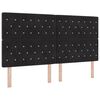 vidaXL &Kappa;&rho;&epsilon;&beta;ά&tau;&iota; Box Spring LED &mu;&epsilon; &Sigma;&tau;&rho;ώ&mu;&alpha; &Mu;&alpha;ύ&rho;&omicron; 180 x 200 cm &Beta;&epsilon;&lambda;&omicron;ύ&delta;&omicron;
