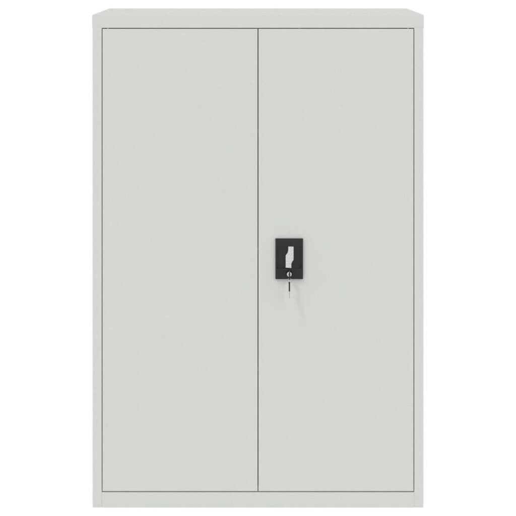 vidaXL Αρχειοθήκη Αν. Γκρι 90 x 40 x 180 εκ. Ατσάλινη