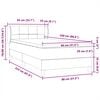 vidaXL &Kappa;&rho;&epsilon;&beta;ά&tau;&iota; Boxspring &mu;&epsilon; &Sigma;&tau;&rho;ώ&mu;&alpha; &Mu;&alpha;ύ&rho;&omicron; 80x220 &epsilon;&kappa;. &Beta;&epsilon;&lambda;&omicron;ύ&delta;&iota;&nu;&omicron;