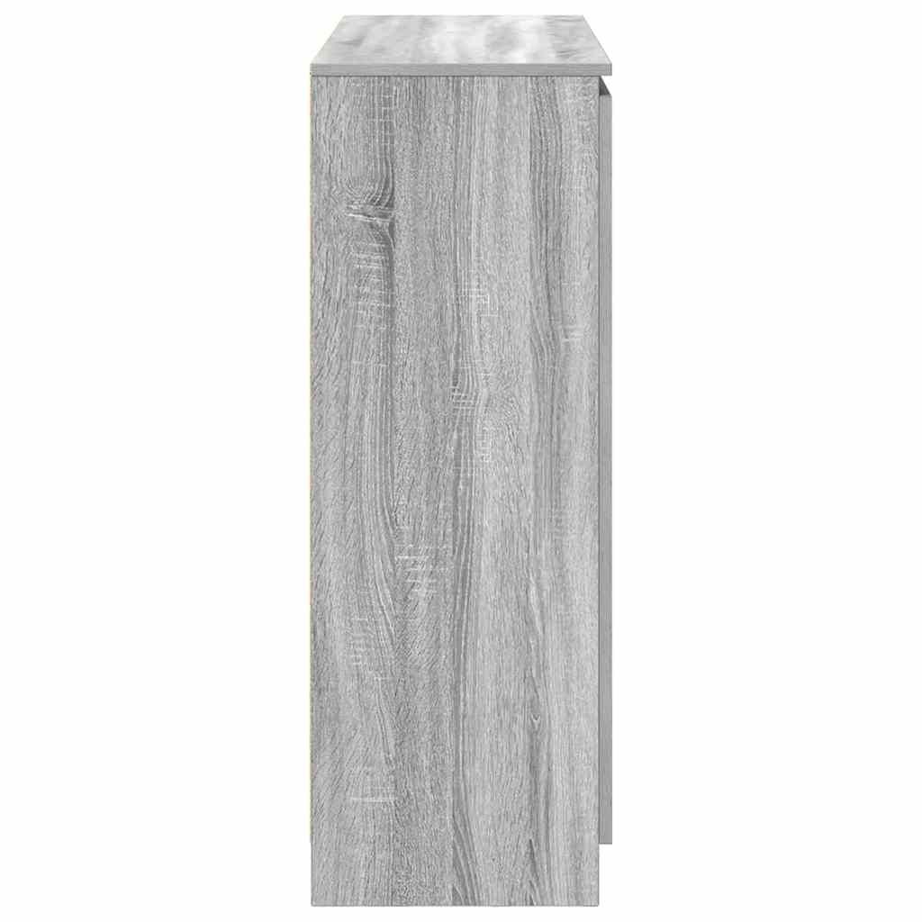 vidaXL Συρταριέρα με Συρτάρια Γκρι Sonoma 100,5x35x98,5 εκ. Επεξ. Ξύλο