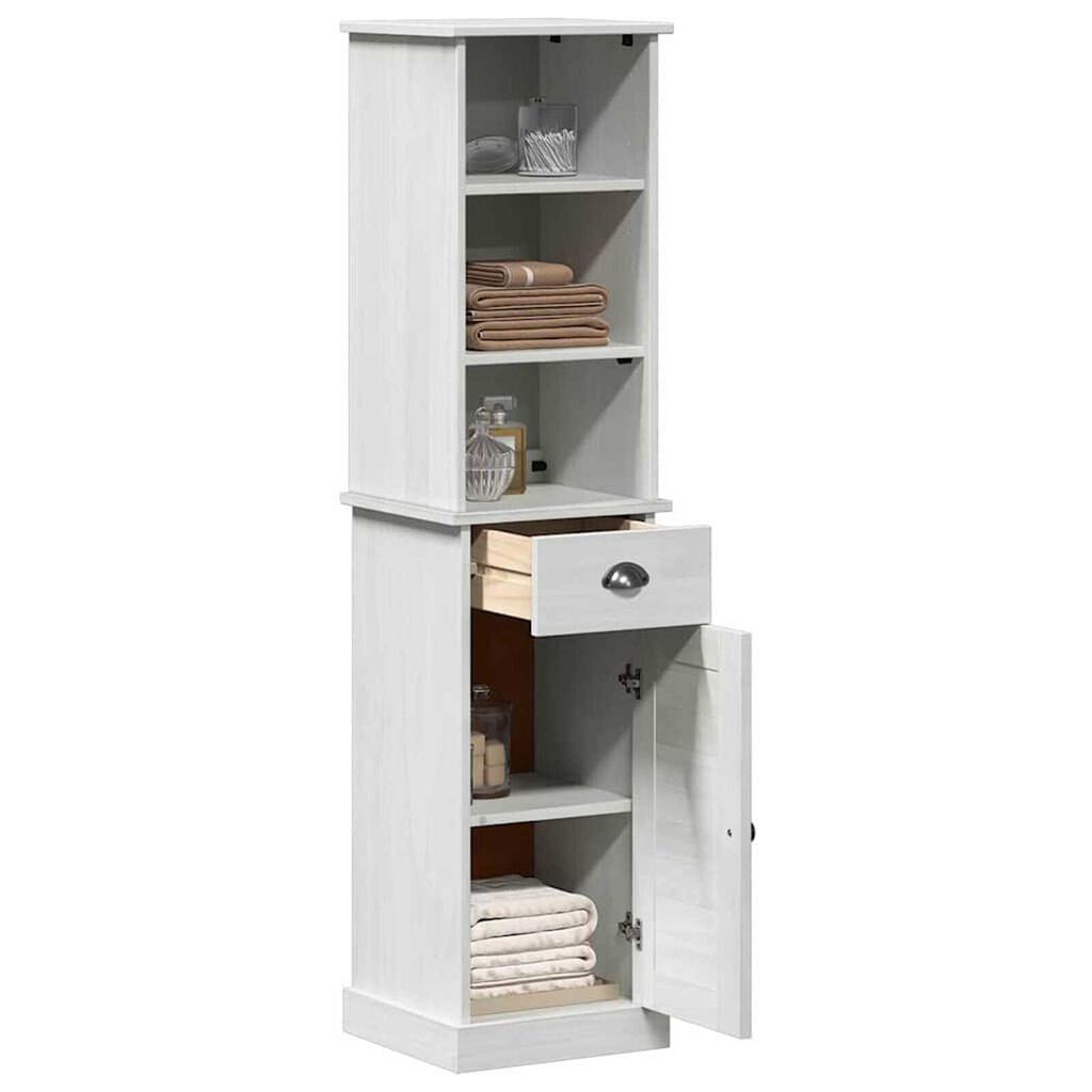 vidaXL Σετ Επίπλων Μπάνιου 2 pcs Καφέ και Λευκό 37 x 34 x 150 εκ