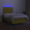 vidaXL &Kappa;&rho;&epsilon;&beta;ά&tau;&iota; Boxspring &mu;&epsilon; &Sigma;&tau;&rho;ώ&mu;&alpha; & LED &Pi;&rho;ά&sigma;&iota;&nu;&omicron; 120x200 &epsilon;&kappa; &Upsilon;&phi;&alpha;&sigma;&mu;ά&tau;&iota;&nu;&omicron;