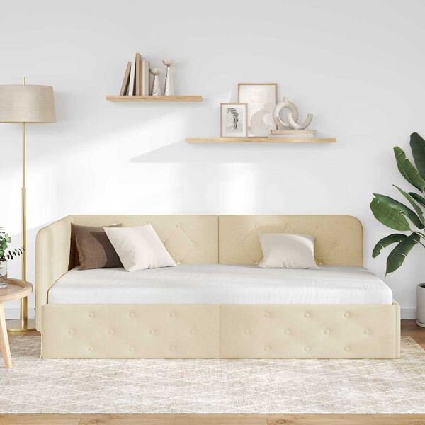 vidaXL &Kappa;&rho;&epsilon;&beta;ά&tau;&iota; &Gamma;&omega;&nu;ί&alpha;&sigmaf; &mu;&epsilon; &kappa;&epsilon;&phi;&alpha;&lambda;ά&rho;&iota; &Kappa;&rho;&epsilon;&mu; 100 x 200 cm ύ&phi;&alpha;&sigma;&mu;&alpha;