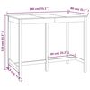 vidaXL Τραπέζι Μπαρ 140x80x110 εκ. από Μασίφ Ξύλο Πεύκου