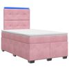 vidaXL &Kappa;&rho;&epsilon;&beta;ά&tau;&iota; box spring &mu;&epsilon; &sigma;&tau;&rho;ώ&mu;&alpha; &Rho;&omicron;&zeta; 120 x 190 cm &Beta;&epsilon;&lambda;&omicron;ύ&delta;&omicron;