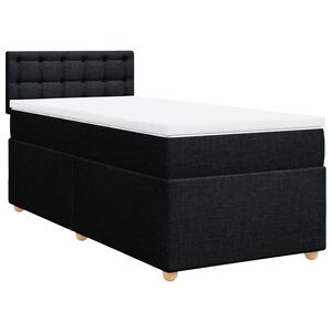 vidaXL &Kappa;&rho;&epsilon;&beta;ά&tau;&iota; Boxspring &mu;&epsilon; &Sigma;&tau;&rho;ώ&mu;&alpha; &Mu;&alpha;ύ&rho;&omicron; 90x190 &epsilon;&kappa;.&Upsilon;&phi;&alpha;&sigma;&mu;ά&tau;&iota;&nu;&omicron;