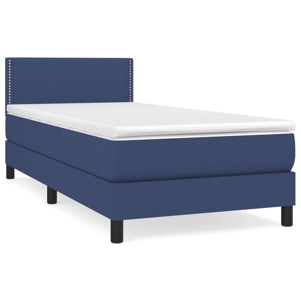 vidaXL &Kappa;&rho;&epsilon;&beta;ά&tau;&iota; Boxspring &mu;&epsilon; &Sigma;&tau;&rho;ώ&mu;&alpha; &Mu;&pi;&lambda;&epsilon; 100 x 200 &epsilon;&kappa;. &Upsilon;&phi;&alpha;&sigma;&mu;ά&tau;&iota;&nu;&omicron;