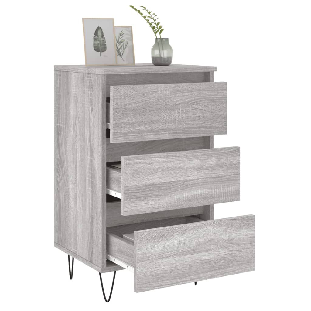 vidaXL Κομοδίνο Γκρι Sonoma 40 x 35 x 69 εκ. από Επεξεργασμένο Ξύλο