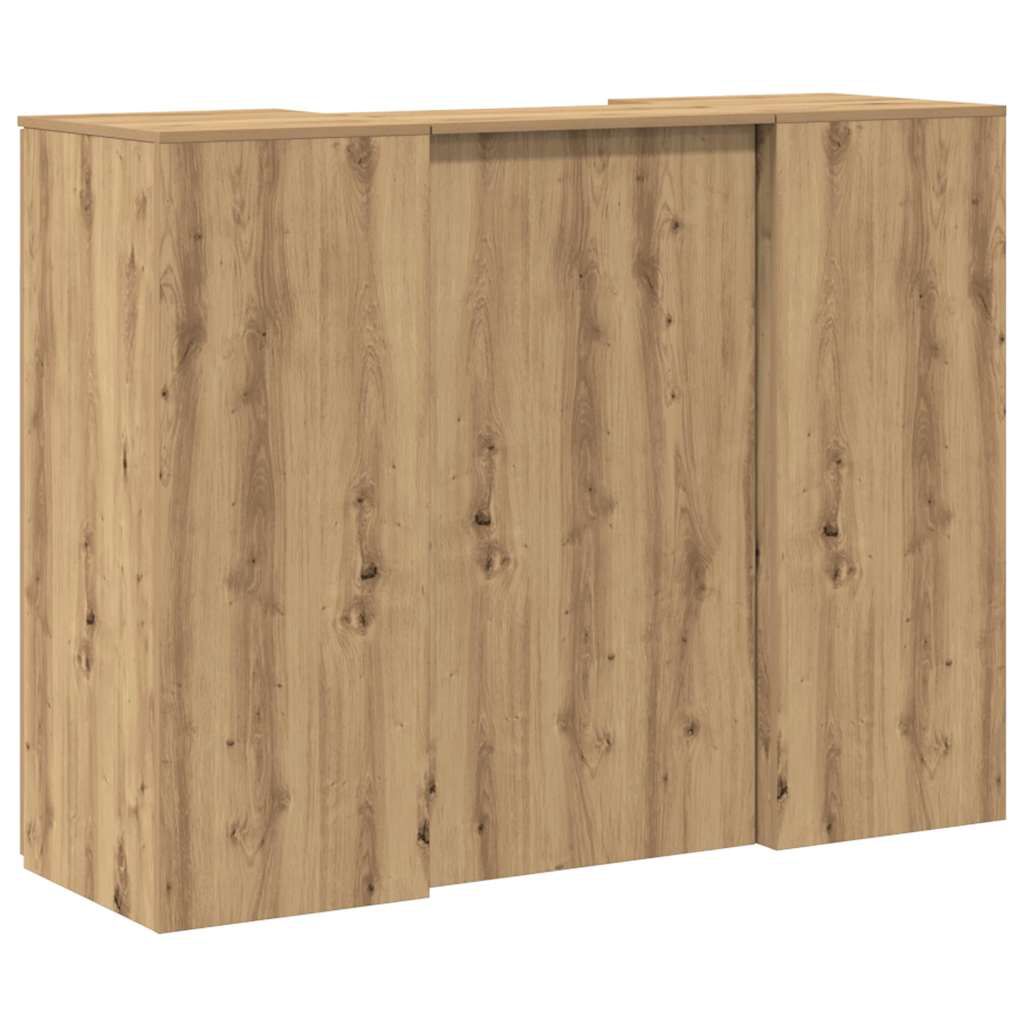 vidaXL Γραφείο υποδοχής 135x50x103,5 εκ. Επεξεργασμένο Ξύλο