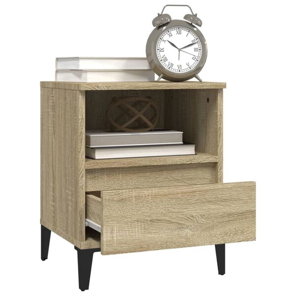 vidaXL Κομοδίνο Sonoma Δρυς 40x35x50 εκ.