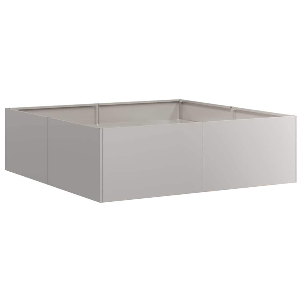 vidaXL Ζαρντινιέρα 100x100x30 εκ. Ατσάλι Σκληρυθέν στον Αέρα