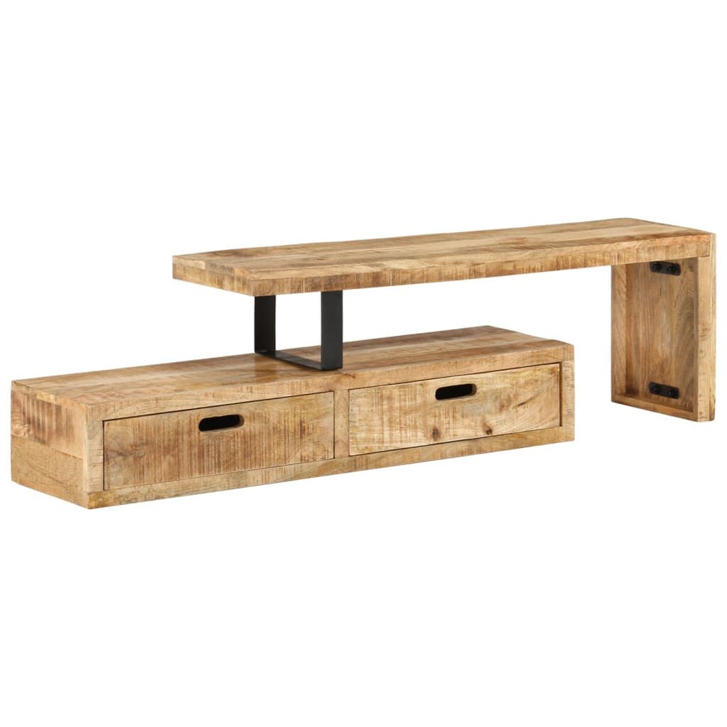 vidaXL Βάση Τηλεόρασης (118-200) x 30x40 εκ. από Μασίφ Ξύλο Μάνγκο