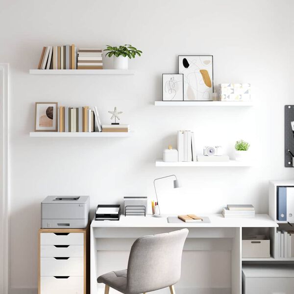 vidaXL &Rho;ά&phi;&iota;&alpha; &Tau;&omicron;ί&chi;&omicron;&upsilon; 4 &tau;&epsilon;&mu;. Ά&sigma;&pi;&rho;&alpha; 90x23,5x3,8 &epsilon;&kappa;. MDF