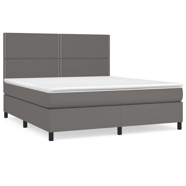 vidaXL &Kappa;&rho;&epsilon;&beta;ά&tau;&iota; Boxspring &mu;&epsilon; &Sigma;&tau;&rho;ώ&mu;&alpha; &Gamma;&kappa;&rho;&iota; 160x200&epsilon;&kappa;. &alpha;&pi;ό &Sigma;&upsilon;&nu;&theta;&epsilon;&tau;&iota;&kappa;ό &Delta;έ&rho;&mu;&alpha;