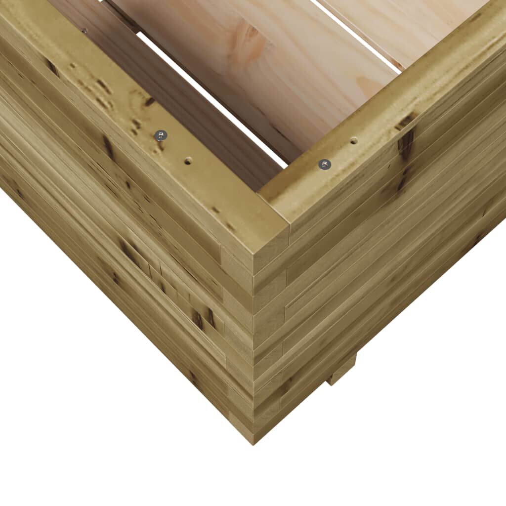 vidaXL Ζαρντινιέρα Κήπου 80x80x49,5 εκ. από Εμποτισμένο Ξύλο Πεύκου