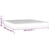 vidaXL Στρώμα με Pocket Springs Ανοιχτό Γκρι 160x200x20 εκ. Βελούδινο