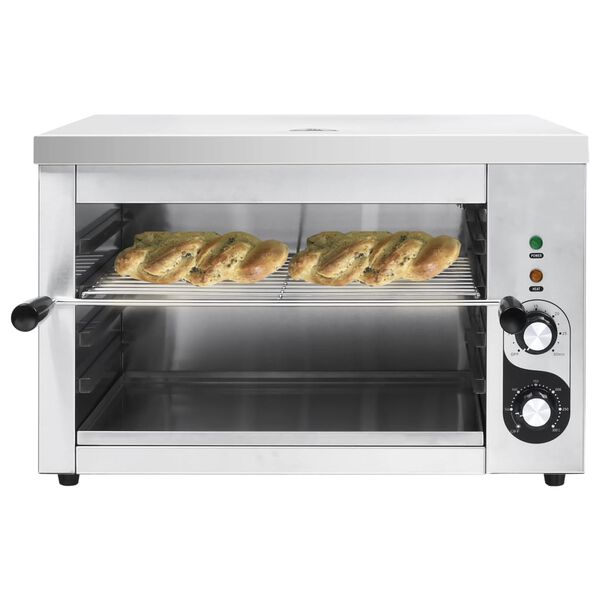 vidaXL Σαλαμάνδρα Gastronorm Ηλεκτρική 3000 W από Ανοξείδωτο Ατσάλι
