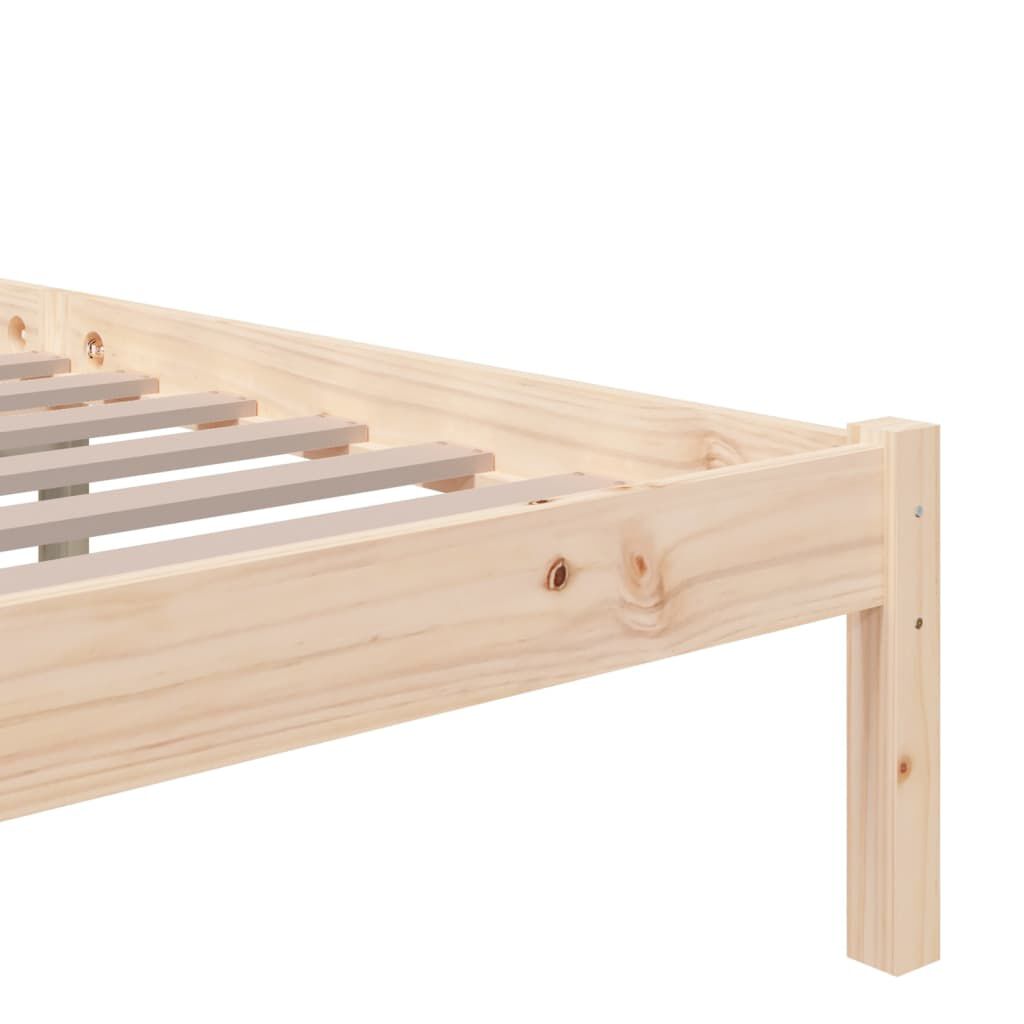 vidaXL Πλαίσιο Κρεβατιού 180 x 200 εκ. Μασίφ Ξύλο Super King Size