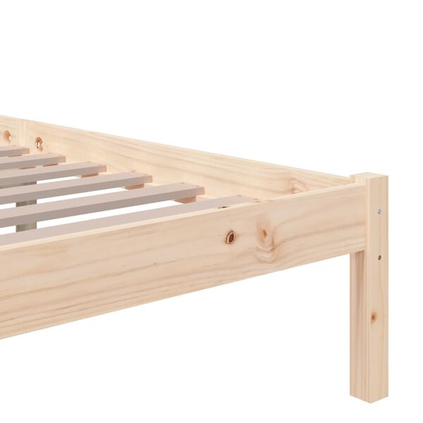 vidaXL Πλαίσιο Κρεβατιού 180 x 200 εκ. Μασίφ Ξύλο Super King Size