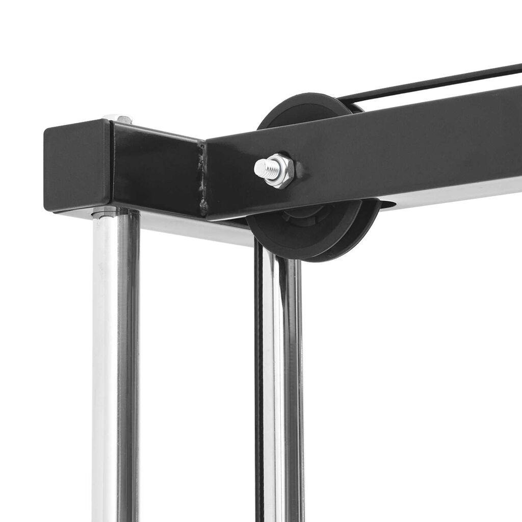 vidaXL Lat Pulldown Machine με Ρυθμιζόμενη Καρέκλα 80 kg Φορτιζόμενο Ατσάλι