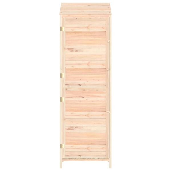 vidaXL Αποθήκη Κήπου 55 x 52 x 174,5 εκ. από Μασίφ Ξύλο Ελάτης