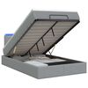 vidaXL &Kappa;&rho;&epsilon;&beta;ά&tau;&iota; Ottoman &mu;&epsilon; &Sigma;&tau;&rho;ώ&mu;&alpha; &kappa;&alpha;&iota; LED &Alpha;&nu;&omicron;&iota;&chi;&tau;ό &gamma;&kappa;&rho;&iota; 120 x 190 cm