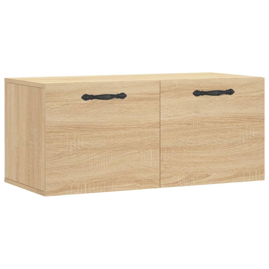 vidaXL Ντουλάπι Τοίχου Sonoma Δρυς 80x36,5x35 εκ. Επεξεργασμένο Ξύλο