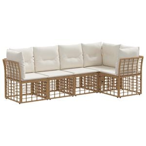 vidaXL &Sigma;&epsilon;&iota;&rho;ά &Kappa;&alpha;&nu;&alpha;&pi;έ &Epsilon;&xi;&omega;&tau;&epsilon;&rho;&iota;&kappa;&omicron;ύ &mu;&epsilon; &mu;&alpha;&xi;&iota;&lambda;ά&rho;&iota; 5 pcs &Phi;&upsilon;&sigma;&iota;&kappa;ό &Pi;&omicron;&lambda;&upsilon;&epsilon;&sigma;&tau;έ&rho;&alpha;&sigmaf;